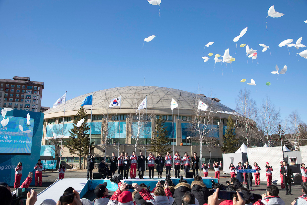 The Pyeongchang Mountain Village was officially opened by IOC President Thomas Bach ©IOC/Flickr