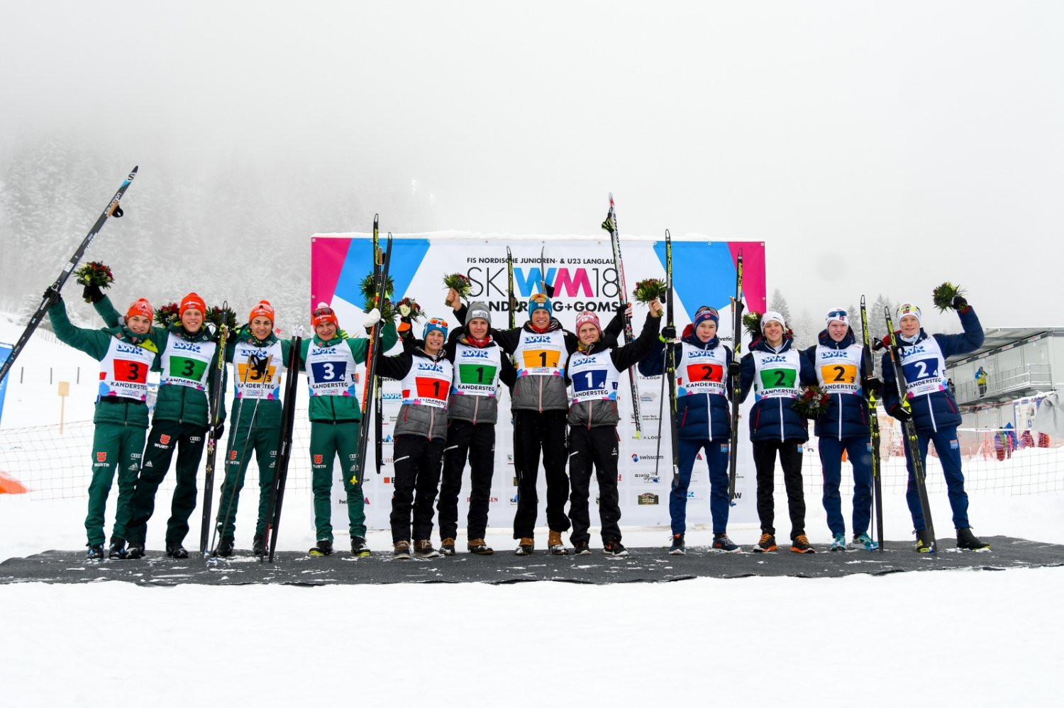Austria claimed the 4x5km team title in Kandersteg ©JWSC2018