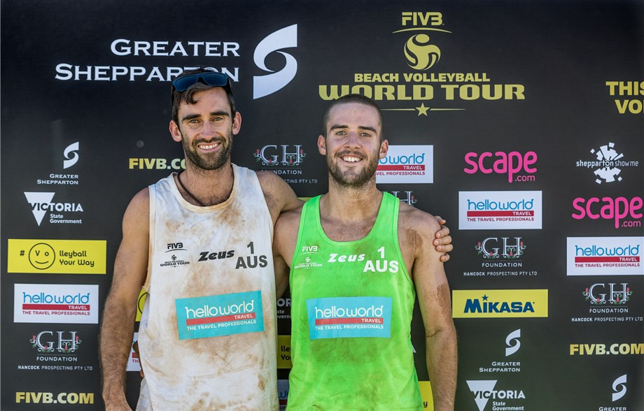 Brothers face off at FIVB Beach Volleyball World Tour in Shepparton