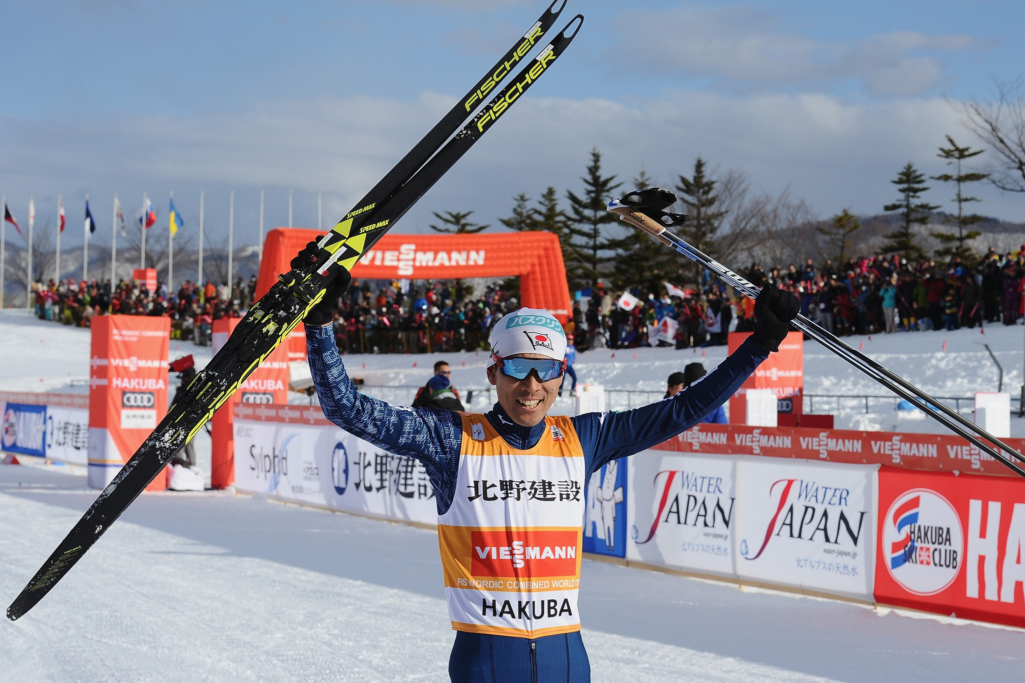 Japan's Watabe claims home victory at FIS Nordic Combined World Cup in Hakuba