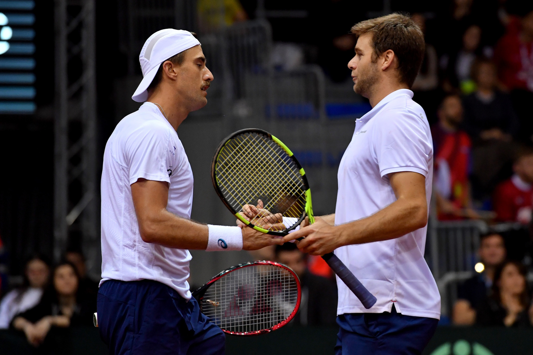 Ryan Harrison and Steve Johnson clinched victory for the United States against Serbia ©Getty Images 