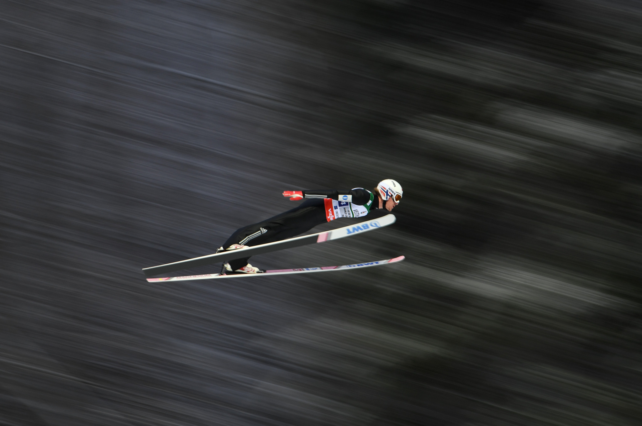 Norway’s Daniel Andre Tande held off the challenge of home favourite Richard Freitag to claim his first victory of the FIS Ski Jumping World Cup season in Willingen in Germany today ©Getty Images