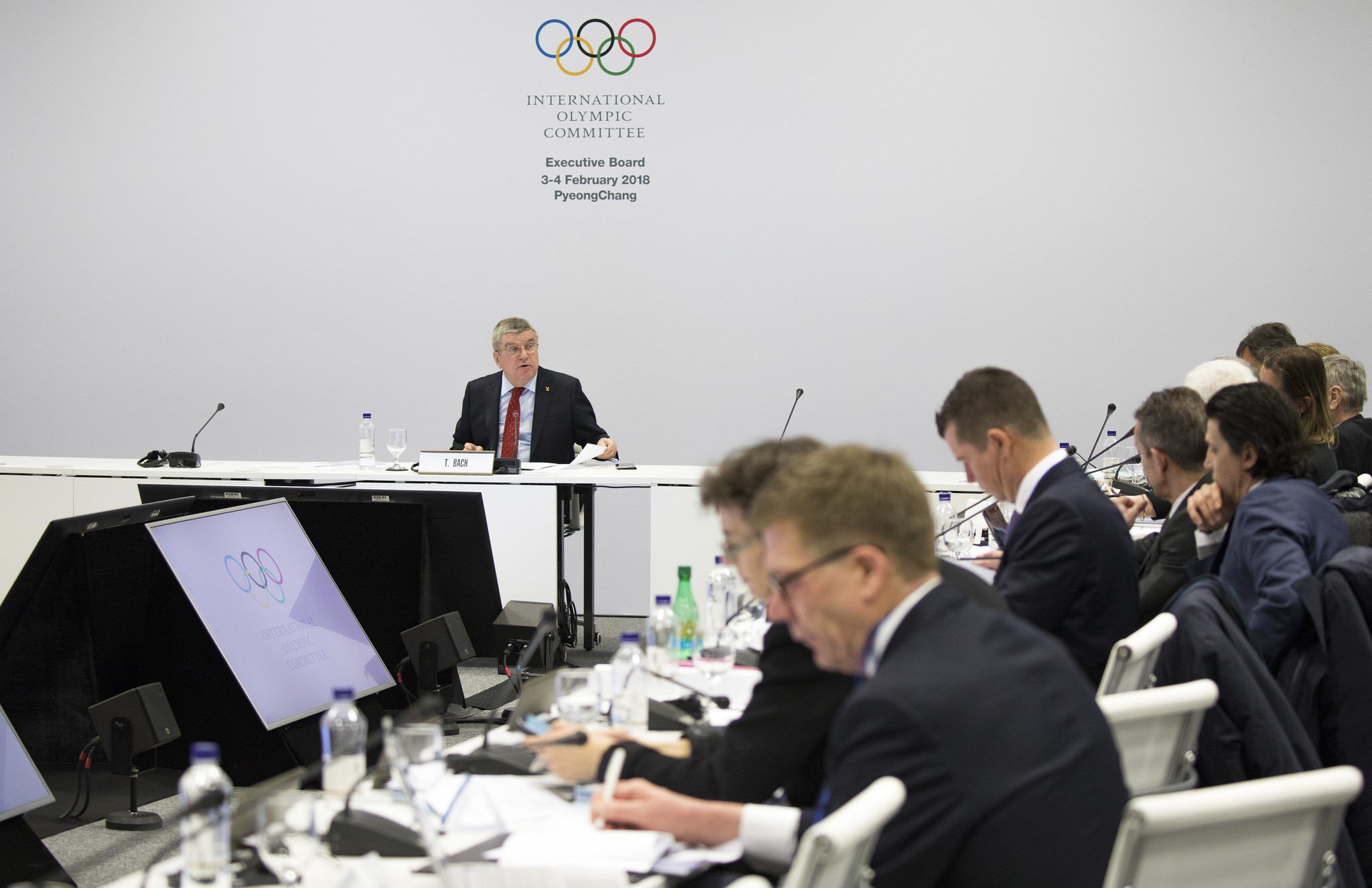 IOC Executive Board members and other top officials attend their meeting ©IOC/Flickr