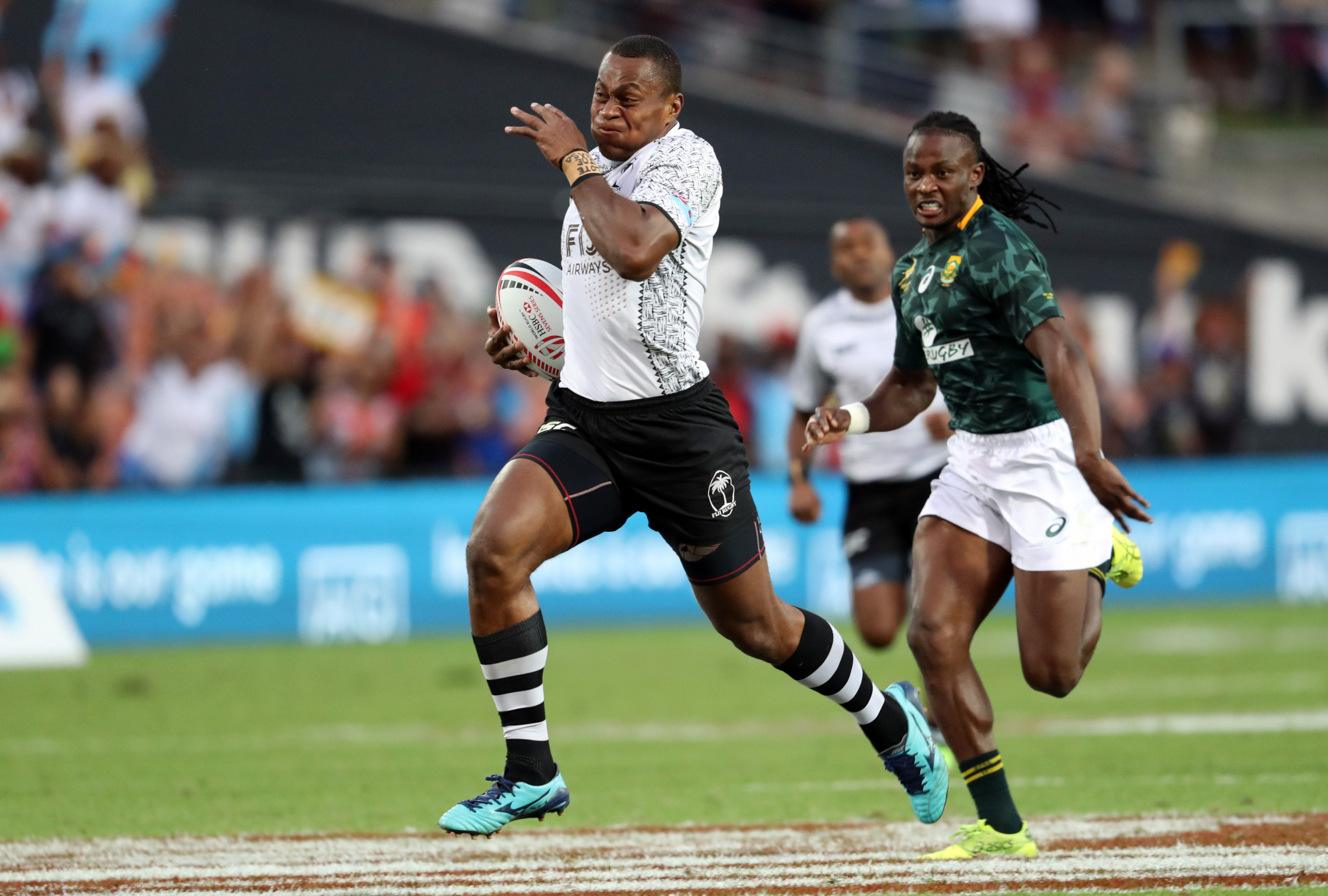 Fiji overturned a half-time deficit to beat South Africa in the final ©Getty Images