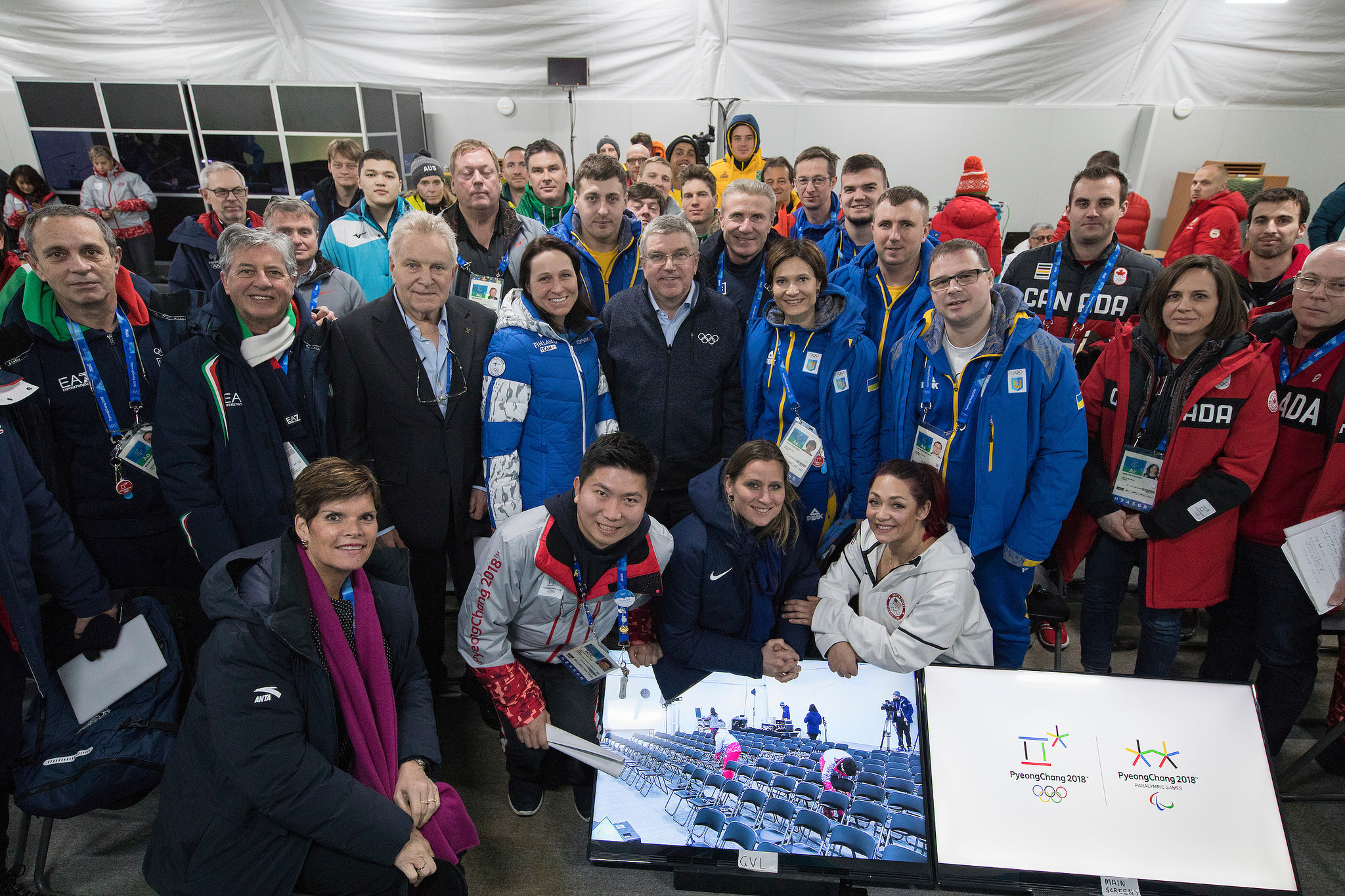 IOC President Thomas Bach poses in the Athletes' Village ©IOC/Flickr