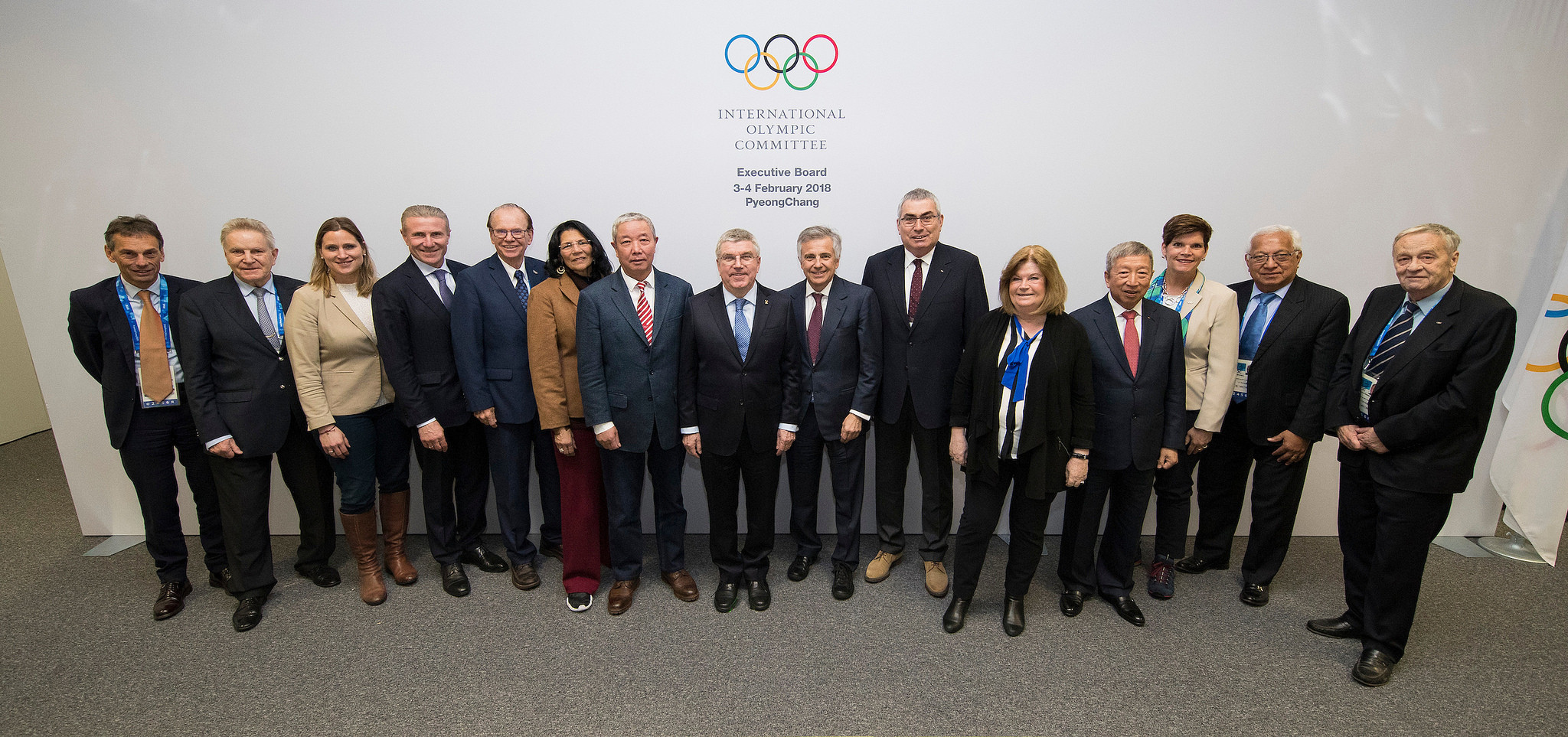 IOC Executive Board members pose following their meeting ©IOC/Flickr