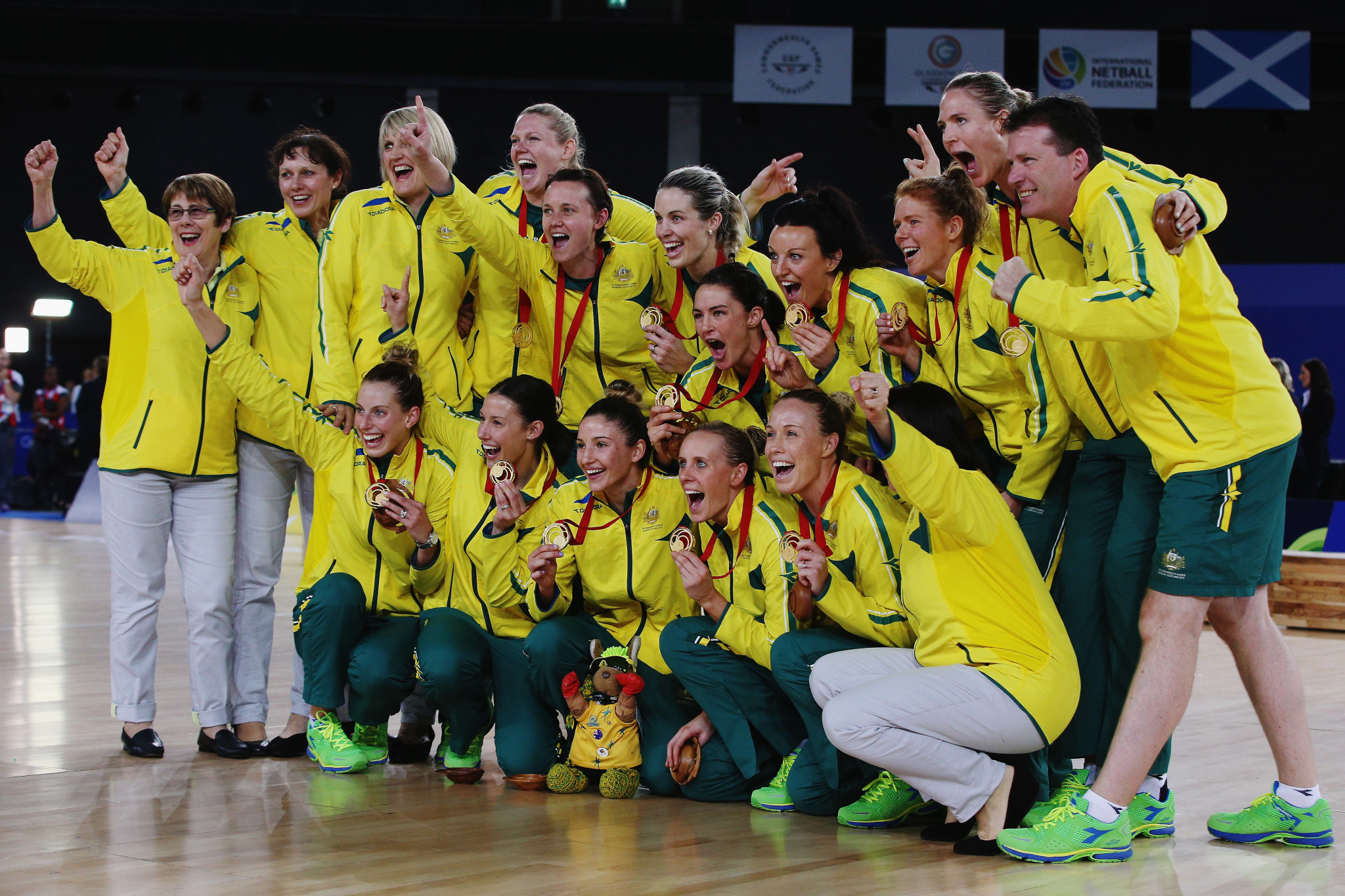 Australia won the Commonwealth Games gold medal in the netball tournament at Glasgow 2014 ©Getty Images