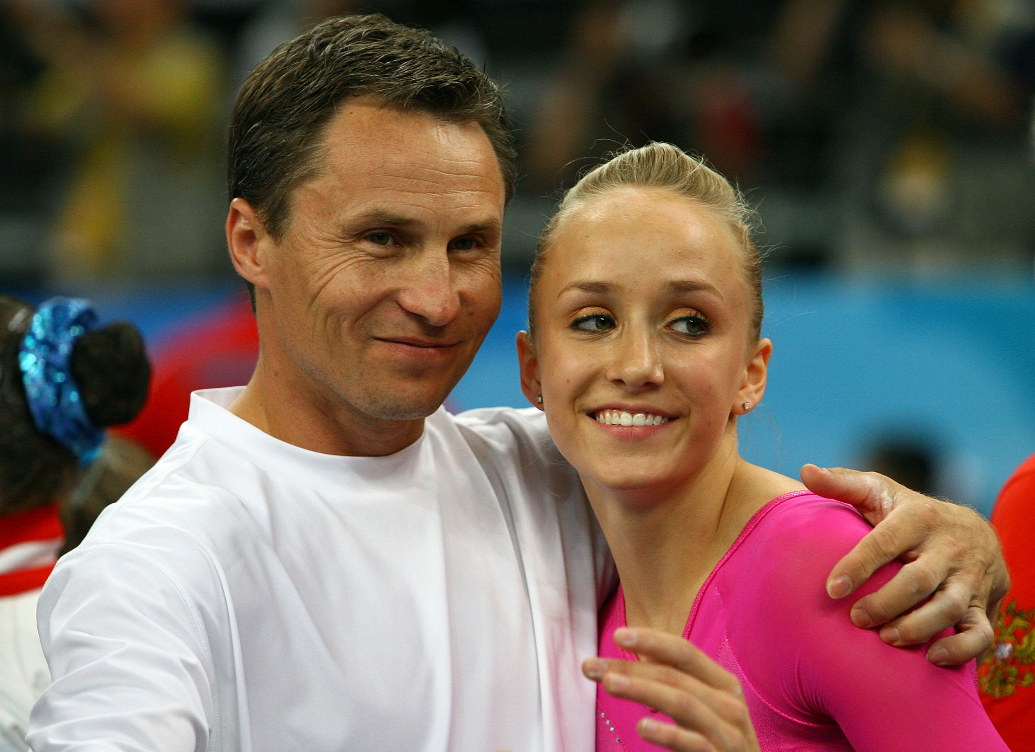 Valeri Lukin's daughter Nastia Lukin has claimed he is committed to the safeguarding of athletes ©Getty Images