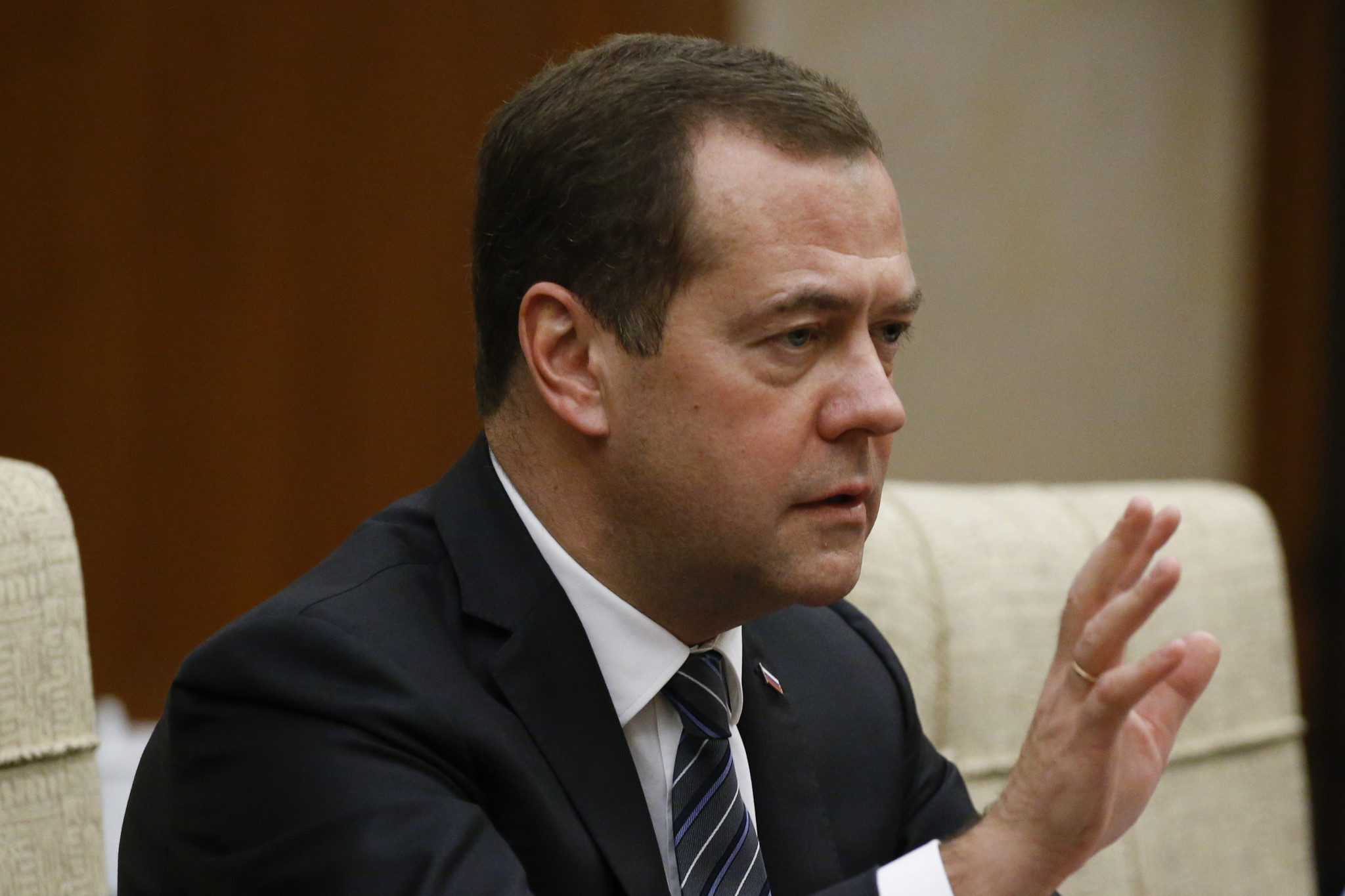 Dmitry Medvedev has accused the IOC of trying to inflict political damage on Russia ©Getty Images