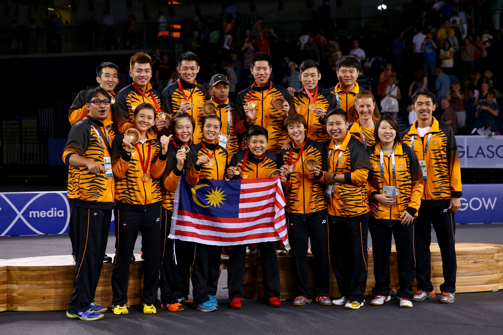 Malaysia won the mixed team event at the Glasgow 2014 Commonwealth Games ©Getty Images