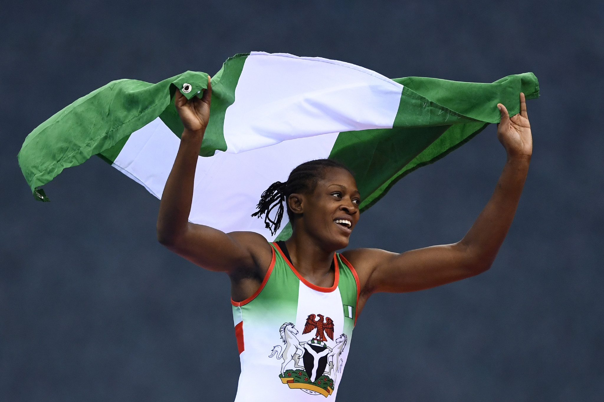 Nigeria's Odunayo Adekuoroye will be part of the home team at the African Wrestling Championships ©Getty Images