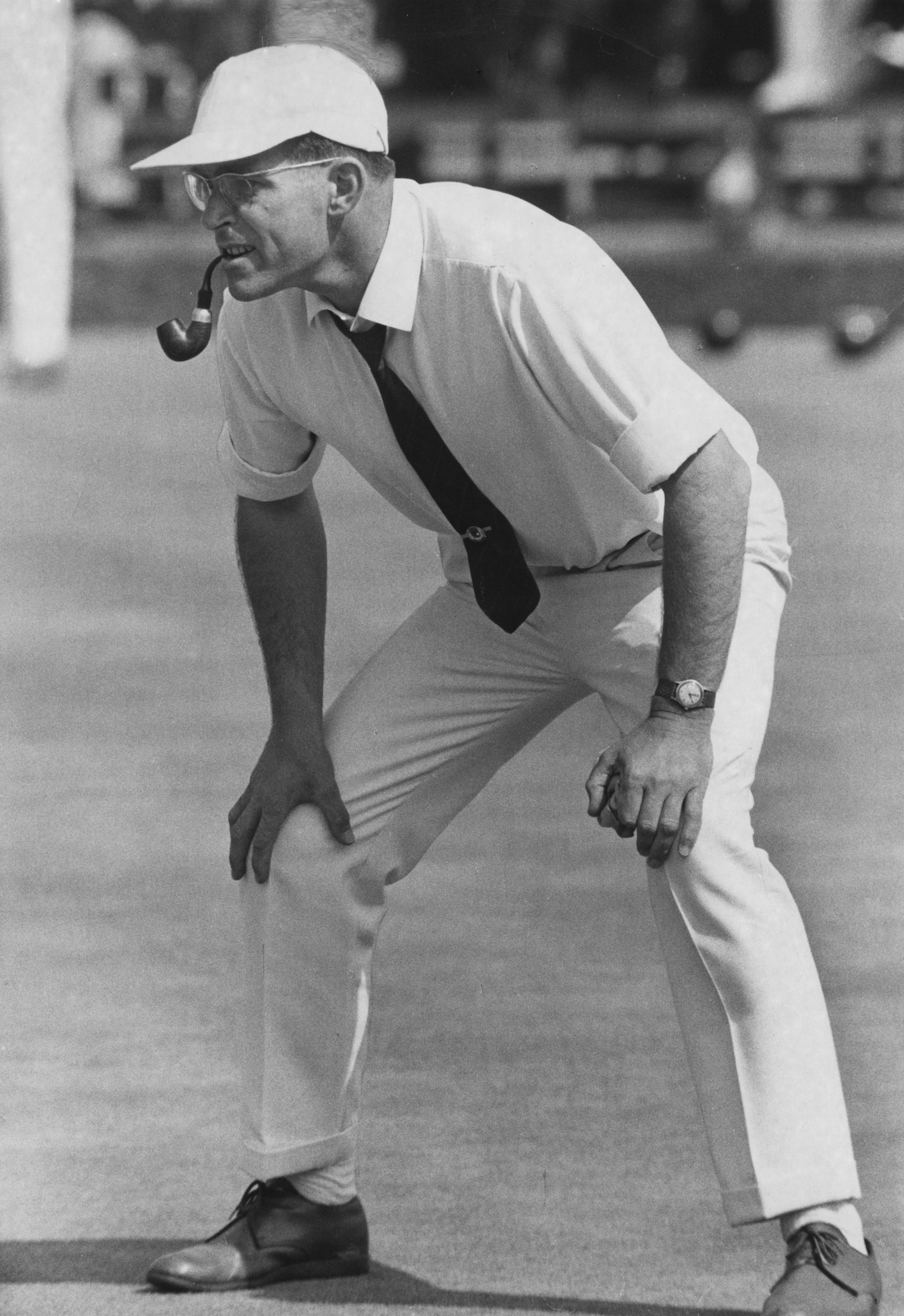 David Bryant, who died last week aged 88, was a multiple world and Commonwealth bowls champion - and Pipe Smoker of the Year in 1986 ©Getty Images