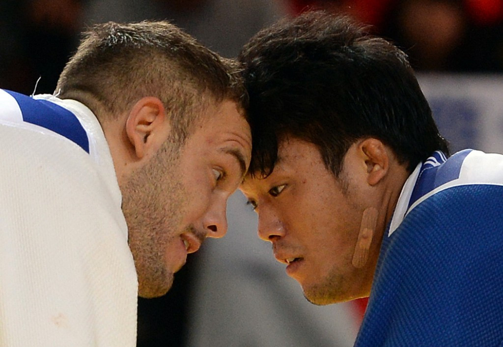 Germany's Karl-Richard Frey and Japan's Ryunosuke Haga met in the gold medal bout ©AFP/Getty Images