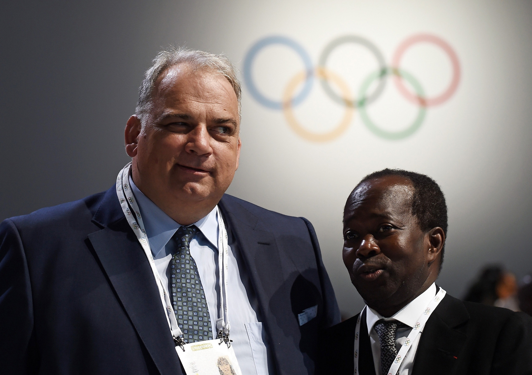 Serbia's United World Wrestling President Nenad Lalovic, left, has officially joined the IOC Executive Board as a representative of ASOIF following the resignation of C K Wu after he left AIBA ©Getty Images