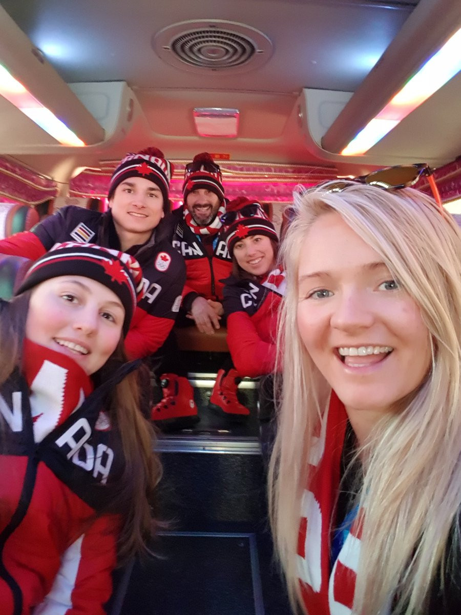 Canadian athletes are excited about a visit to Canada House ©Twitter