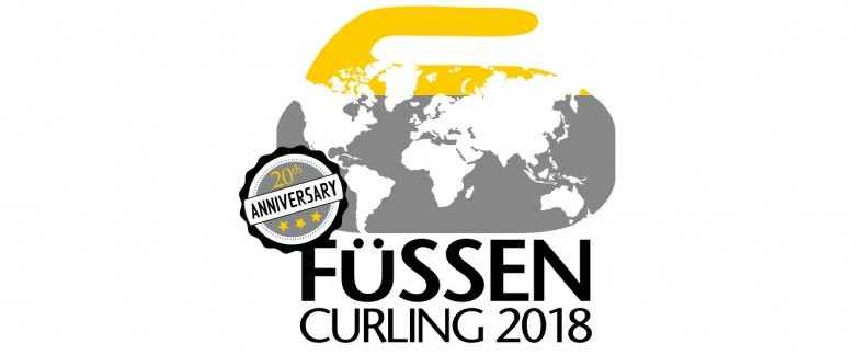 A new logo has been designed in celebration of the 20th anniversary of the Füssen curling training camps ©WCF
