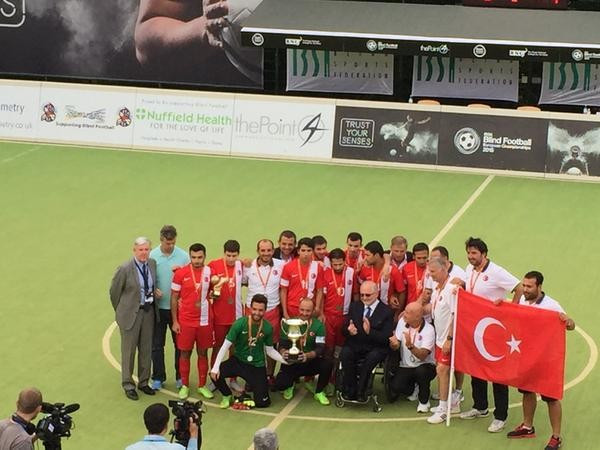 Turkey secured the IBSA Blind Football European Championships title by beating Russia 1-0 in the final ©BlindEuros/Twitter