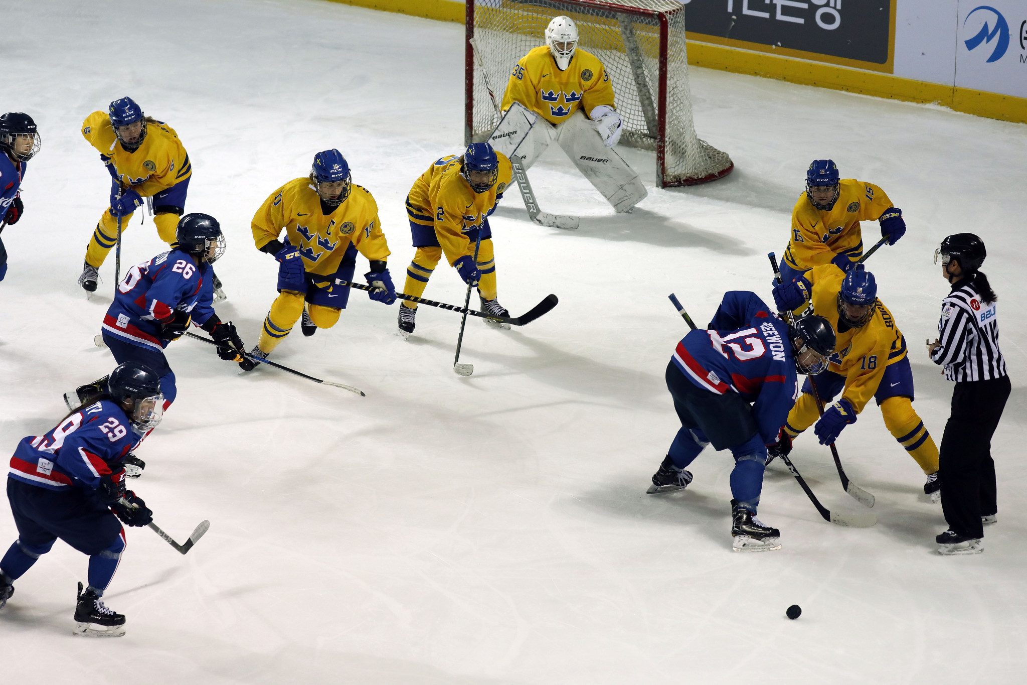 Team Korea lost a warm-up game against Sweden in Incheon ©Getty Images