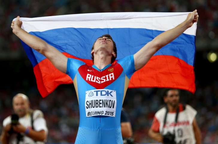 Sergey Shubenkov earned Russia's long-awaited first gold in Beijing unexpectedly with a national record of 12.98 in the 110m hurdles ©Getty Images