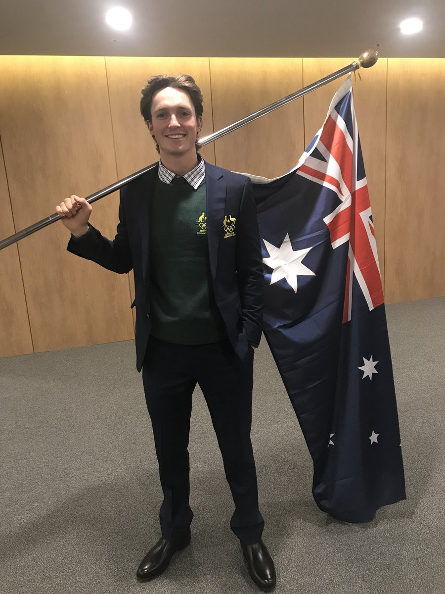 Halfpipe snowboarder Scotty James will carry the Australian flag at the Opening Ceremony ©Twitter/AOC