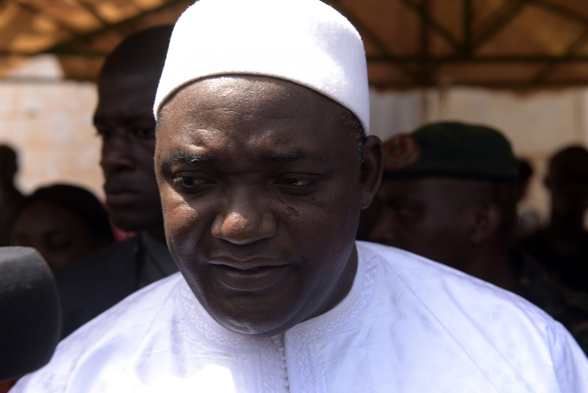 Gambian President Adama Barrow reversed his predecessor's decision to withdraw from the Commonwealth ©Getty Images 