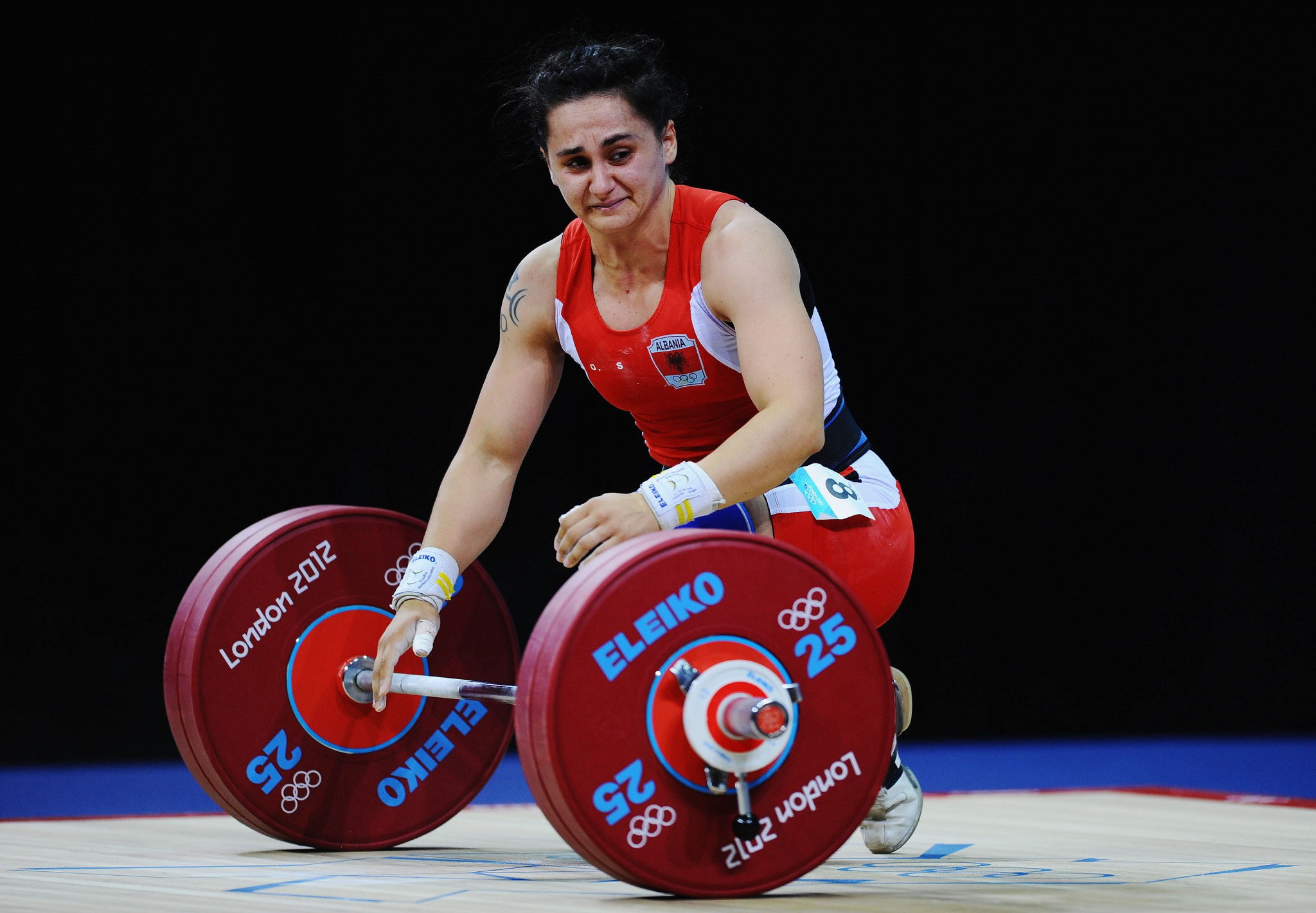 Romela Begaj's disqualification sparked a crisis which led to the European Championships being removed from Albania ©Getty Images
