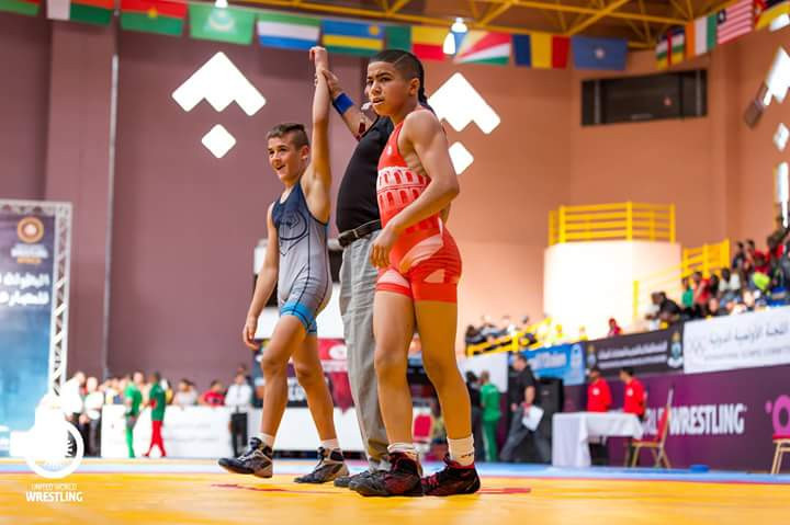 Fernando Booysen, left, was one of two South African wrestlers to claim gold ©Twitter