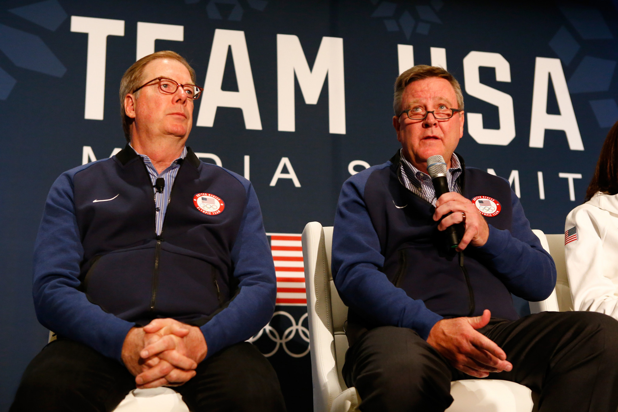 Scott Blackmun, right, is expected to retain his position at USOC while the "independent" investigation unfolds ©Getty Images