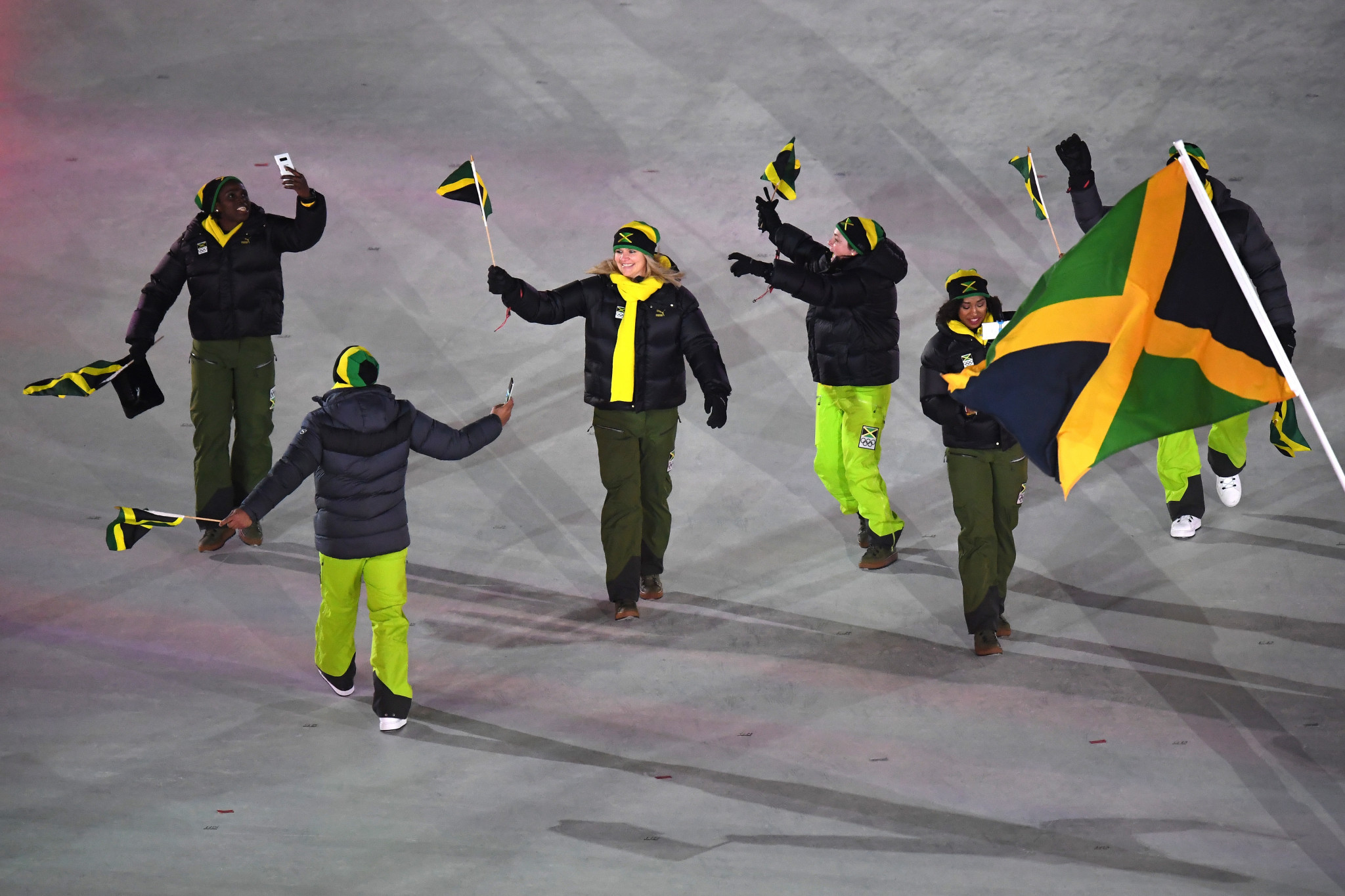 Jamaica pictured marching at the Opening Ceremony ©Getty Images