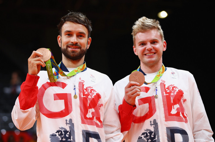 Britain's Rio 2016 men's doubles bronze medallists Chris Langridge, left, and Marcus Ellis are in the 10-strong team named by Team England for April's Gold Coast Commonwealth Games ©Getty Images