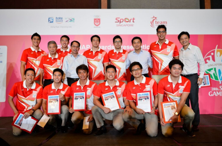 Singapore Southeast Asian Games gold medallists rewarded at SNOC Awards Presentation