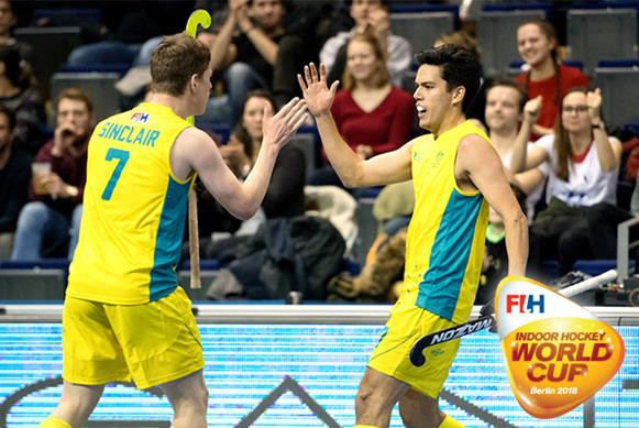 Australia's men earned their first semi-final appearance at the Indoor Hockey World Cup ©FIH