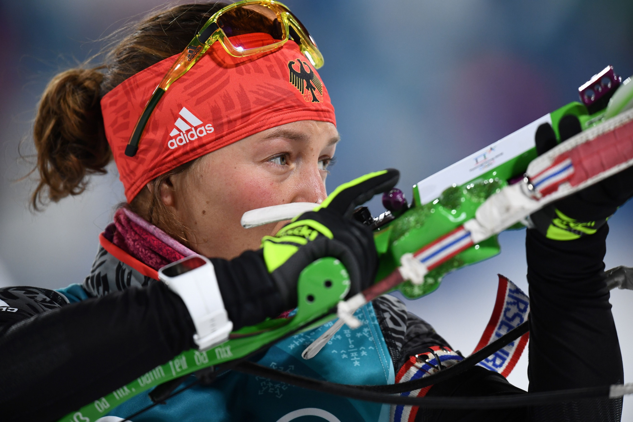 German biathlete Laura Dahlmeier sealed her maiden Olympic crown with victory in the women's 7.5km sprint event ©Getty Images