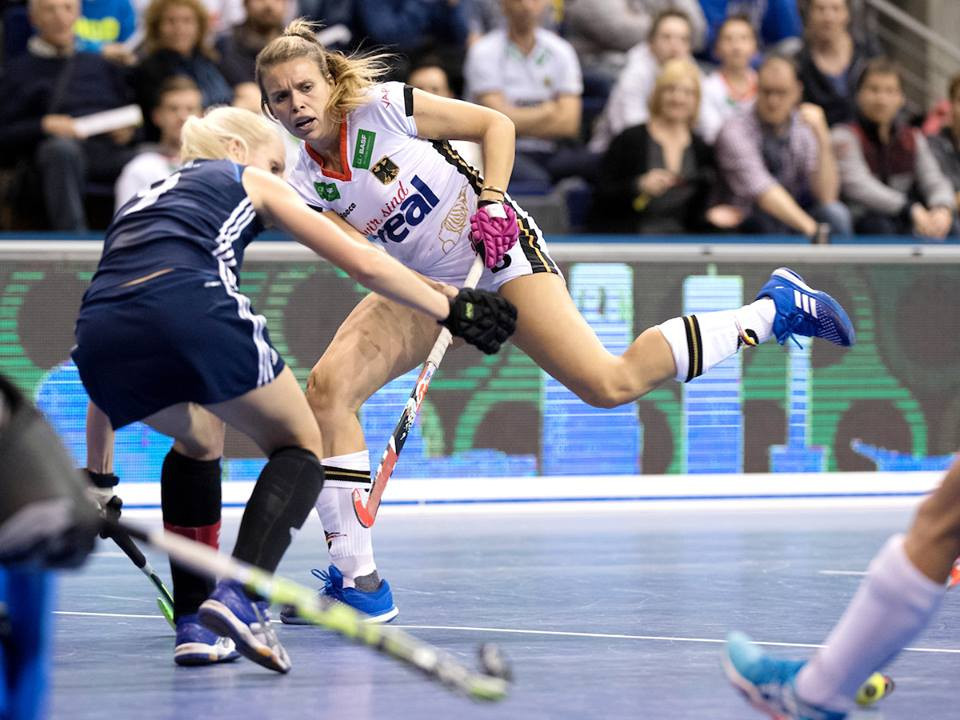 Germany overcame Belarus in the women's semi-final of the Indoor Hockey World Cup in Berlin to set up a meeting with The Netherlands, reaching the final for the fifth consecutive tournament ©FIH