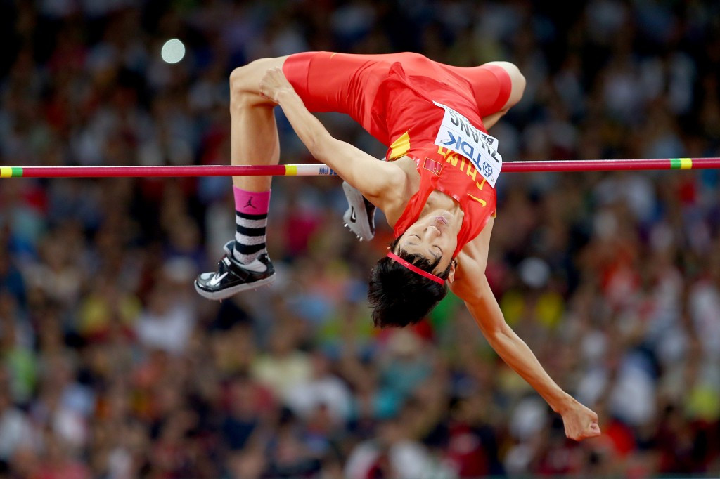 Zhang Guowei electrified the Bird's Nest en route to high jump silver  ©Getty Images