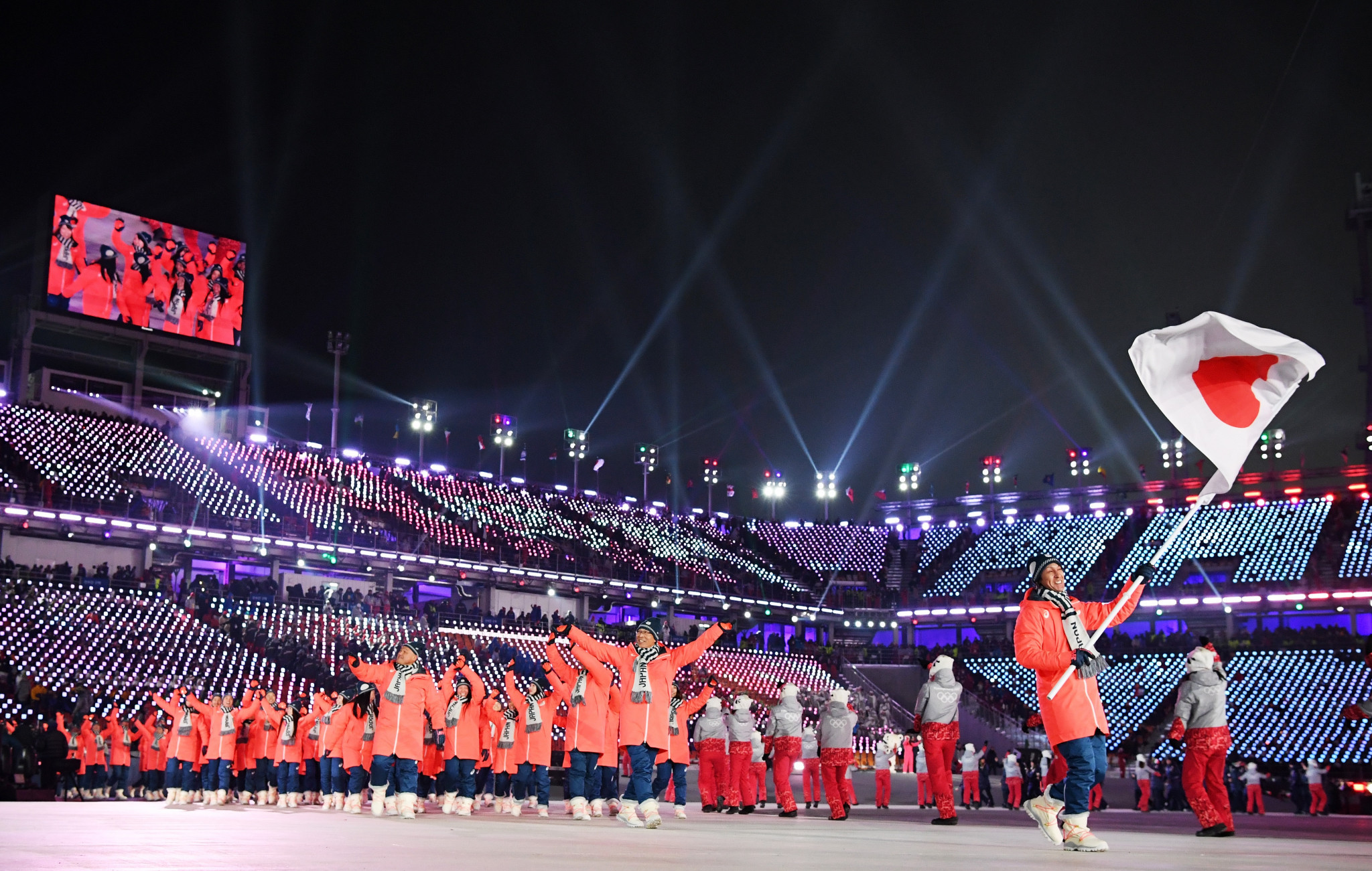 Josh Cooper Ramo made the remarks as Japan was introduced at the Opening Ceremony ©Getty Images