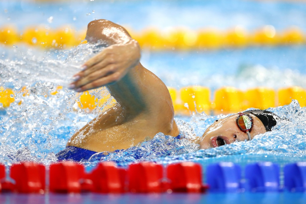 Mariia Kameneva of Russia scooped double gold on the final day in the 4x100m medley and 50m freestyle events
