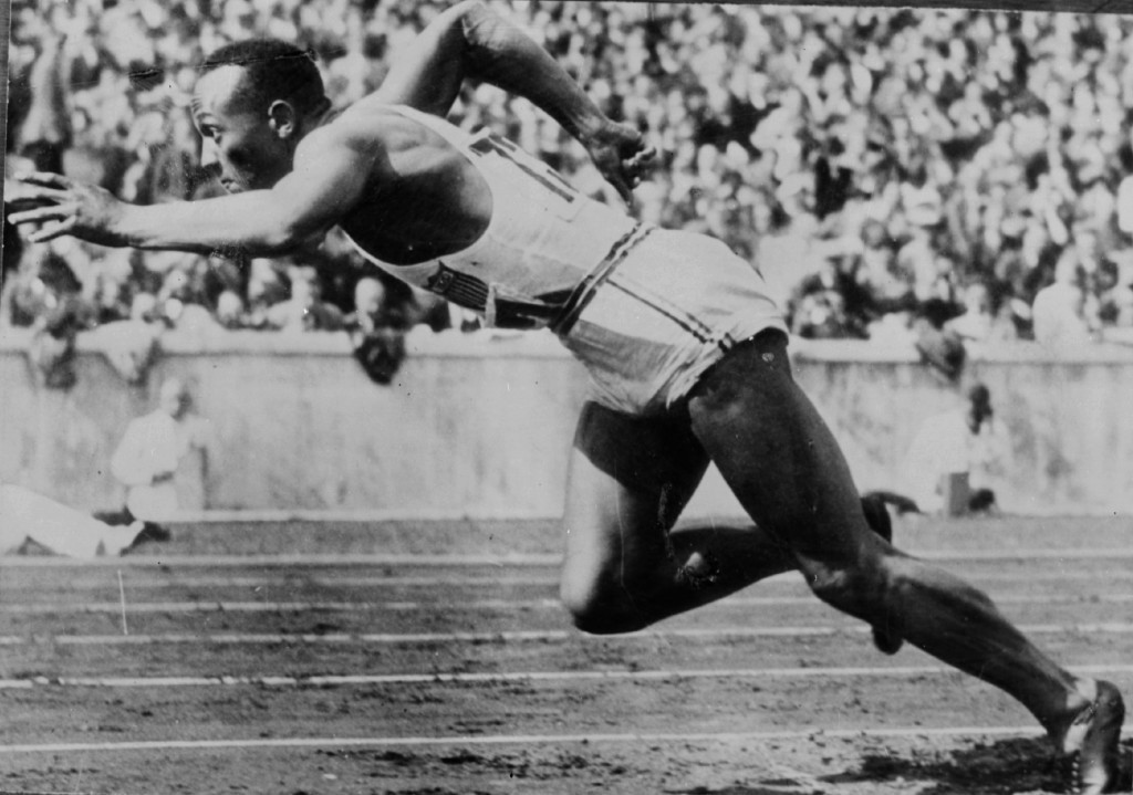 Jesse Owens’ granddaughter presents Bolt and Co with golds