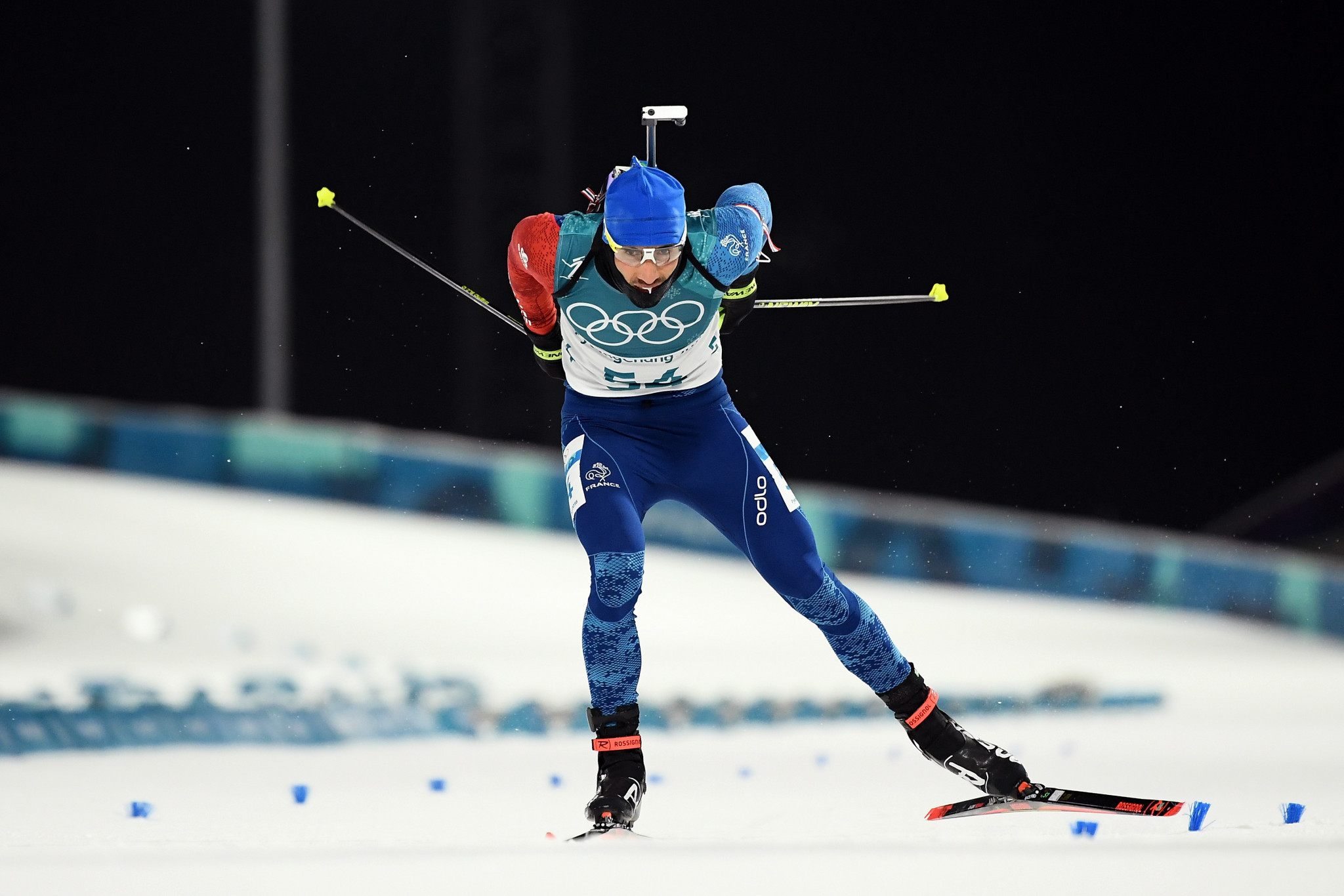 France's Martin Fourcade missed three targets early on to end any realistic hope of a medal ©Getty Images