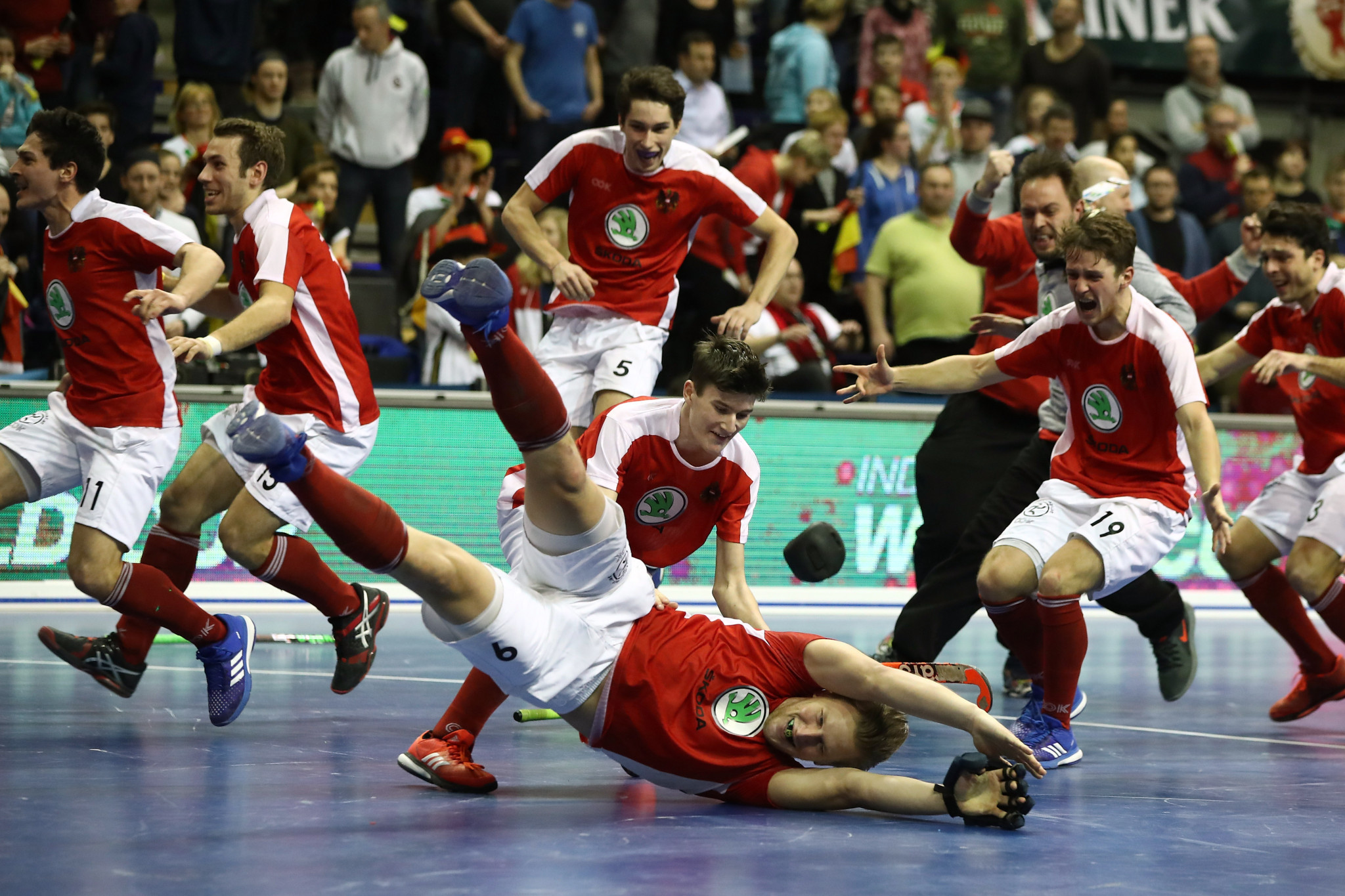  Record crowds see German women and Austrian men claim Indoor Hockey World Cup wins