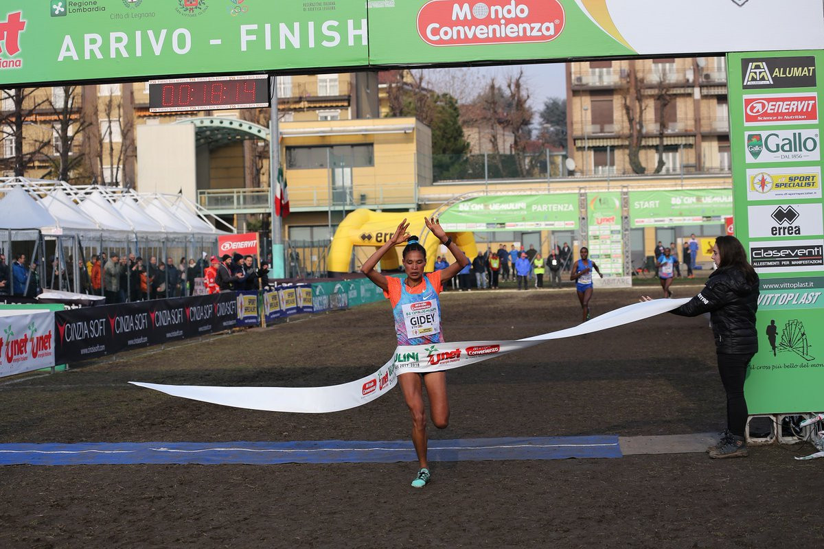 Kiplimo and Gidey claim wins in IAAF Cross Country Permit at San Vittore Olona