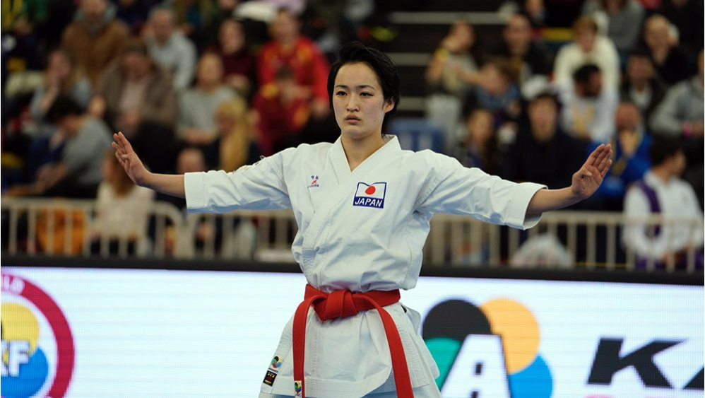 Japan’s two-time world champion Kiyou Shimizu continued her domination of the Female Kata category at the Karate 1-Series A in Guadalajara ©WKF