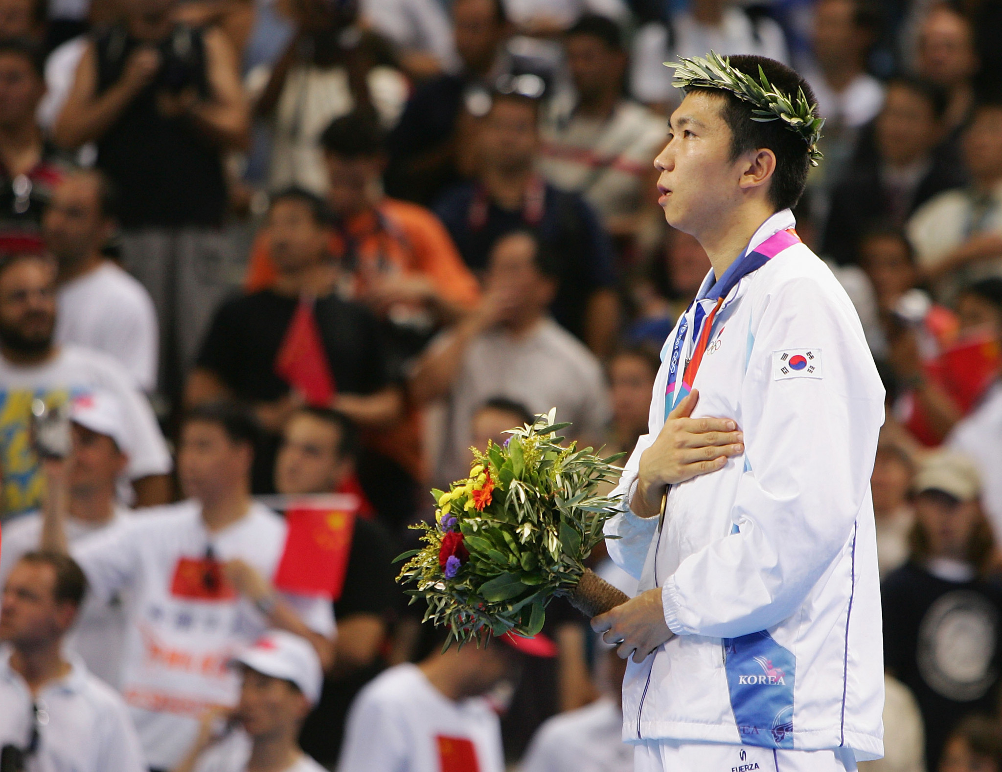 Ryu Seung-min won the men's singles competition at Athens 2004 ©Getty Images