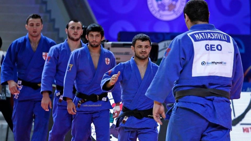 Georgia performed strongly in the men's event to win bronze ©IJF