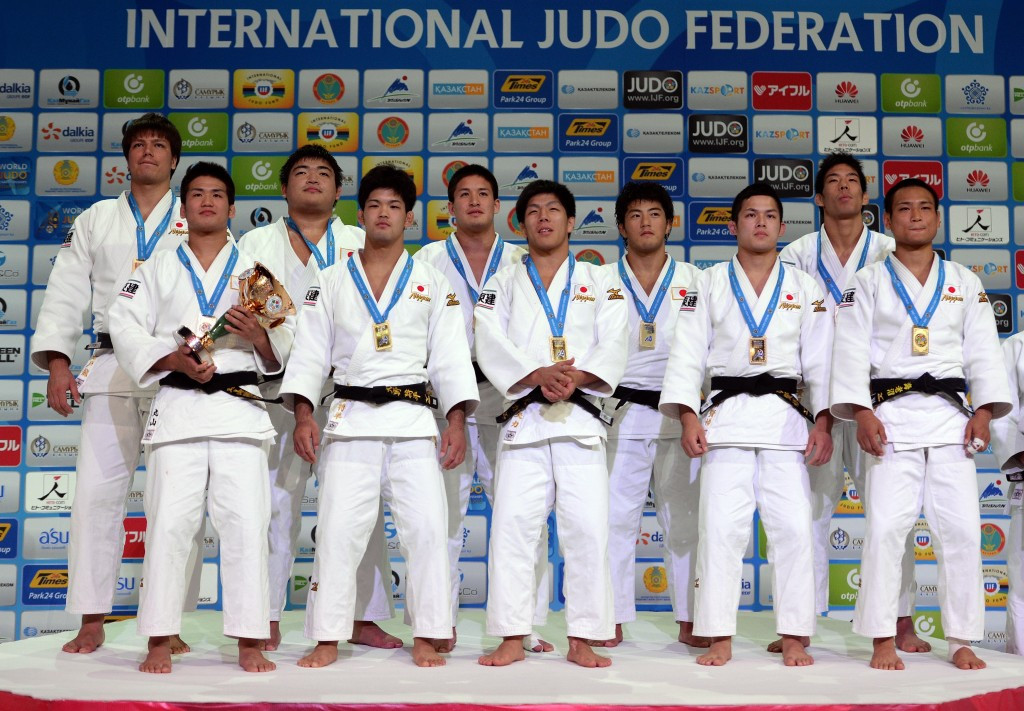 Japan claim team event golds on final day of 2015 World Judo Championships in Astana