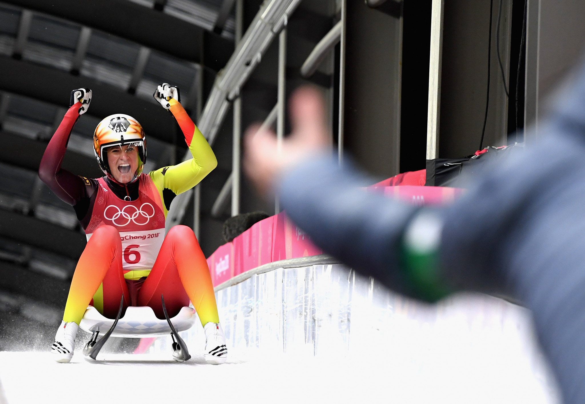 Geisenberger holds nerve to successfully defend Olympic luge crown