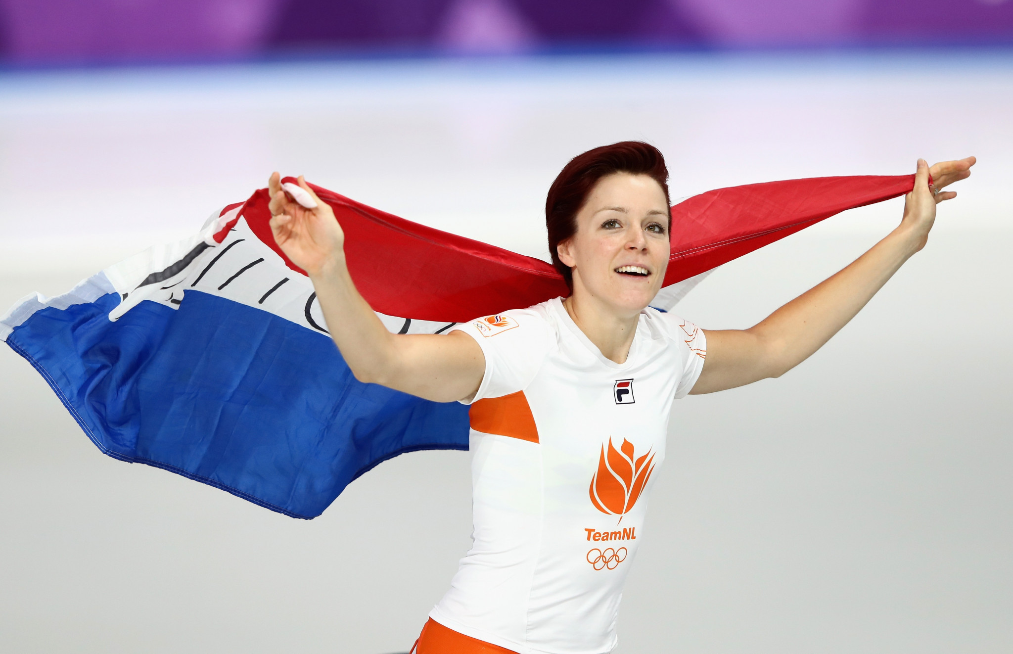 The Netherlands’ Jorien Ter Mors set an Olympic record to win the women’s 1,000 metres speed skating event at Pyeongchang 2018 today ©Getty Images