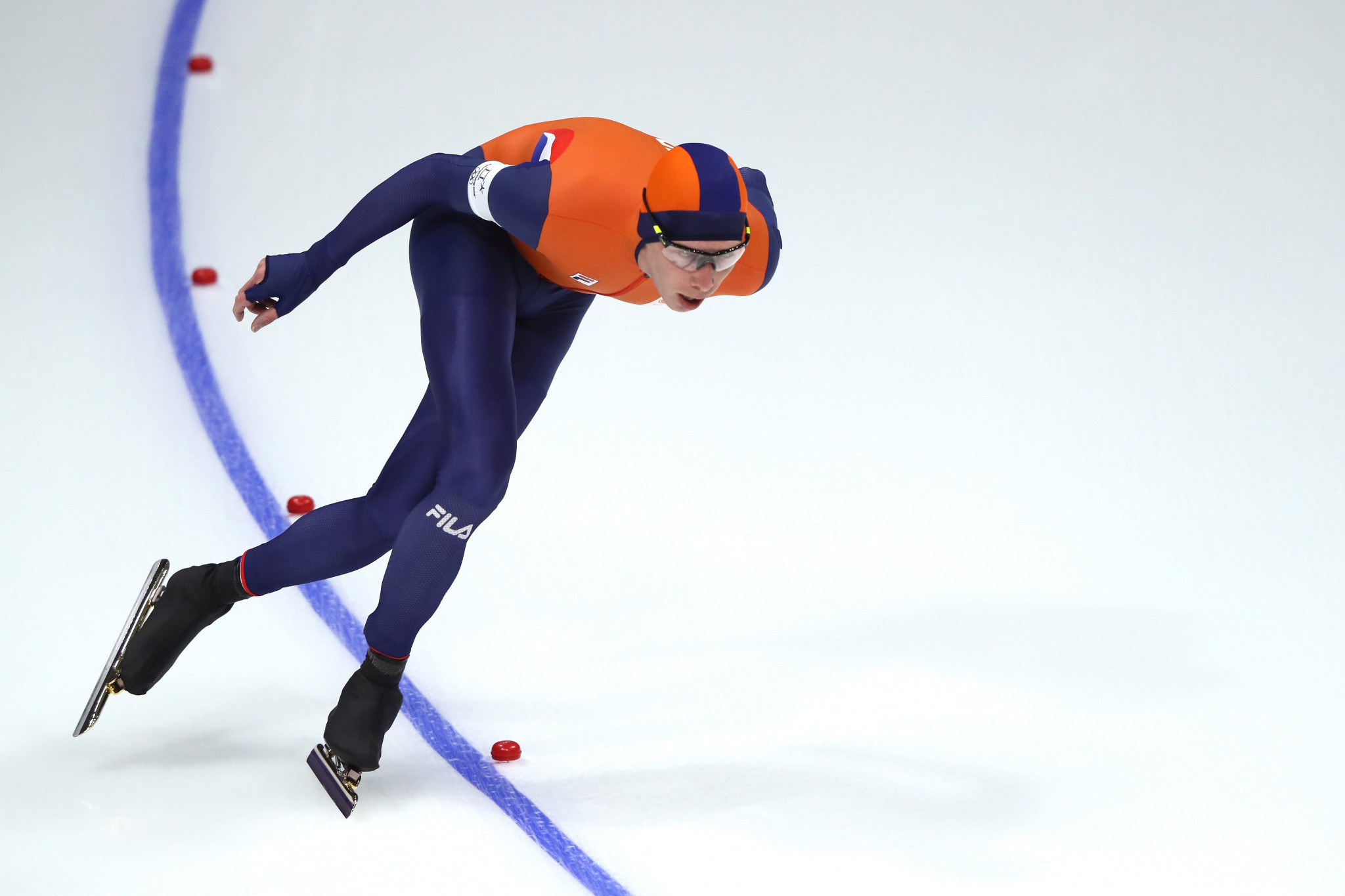 The Netherlands' Jorrit Bergsma had to settle for the silver medal, despite breaking the Olympic record he set to win gold at Sochi 2014 ©Getty Images