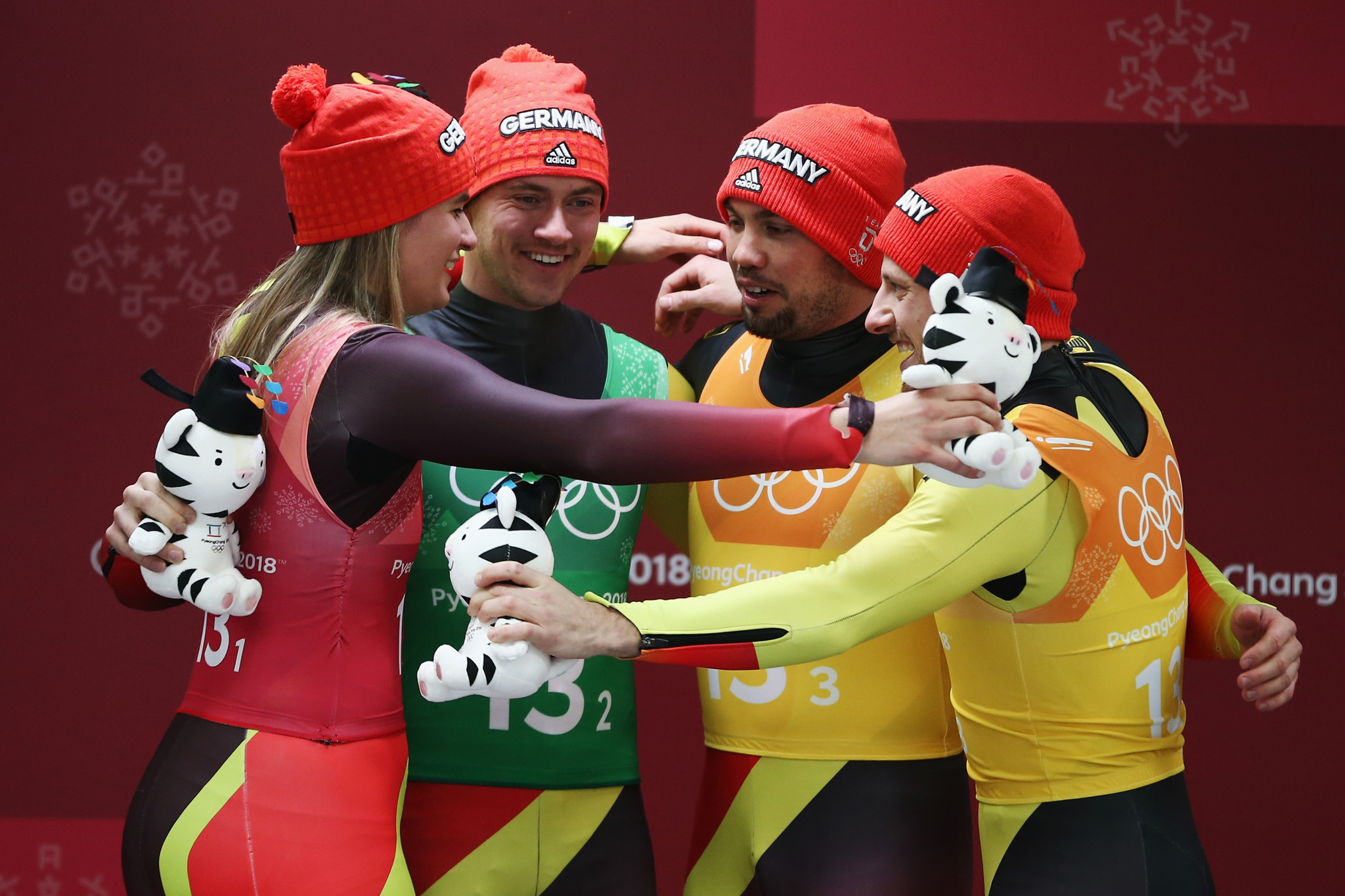 Germany remain the only team to have ever topped the podium in the luge team relay at an Olympic Games ©Getty Images