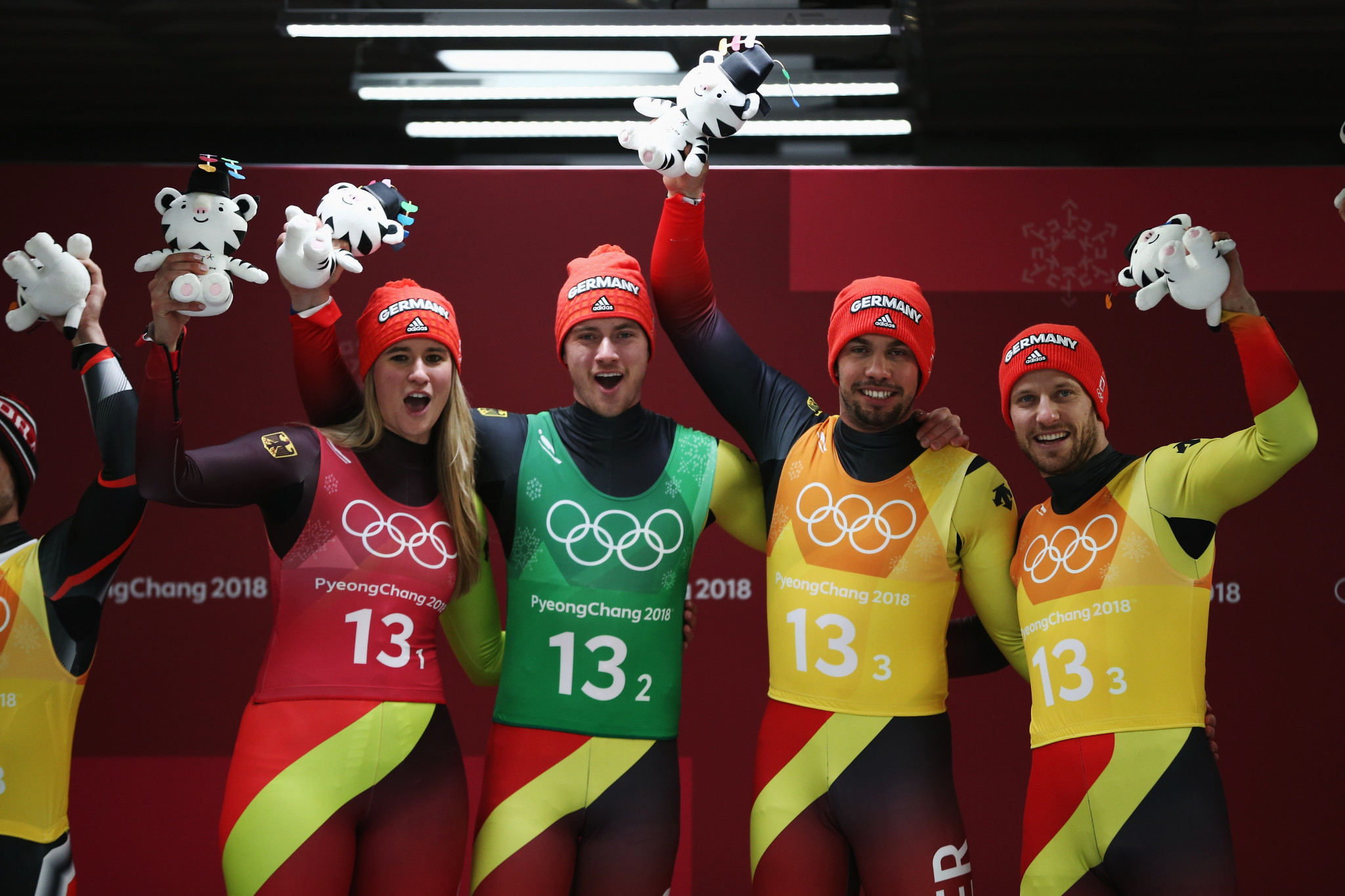 Germany underlined their dominance of the luge programme at the Winter Olympic Games here by successfully defending their team relay title ©Getty Images